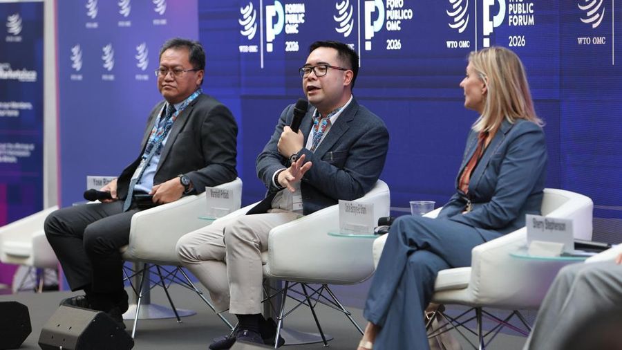 CEO Privy, Marshall Pribadi di Forum WTO, Jenewa, Swiss. (Dok. Privy)