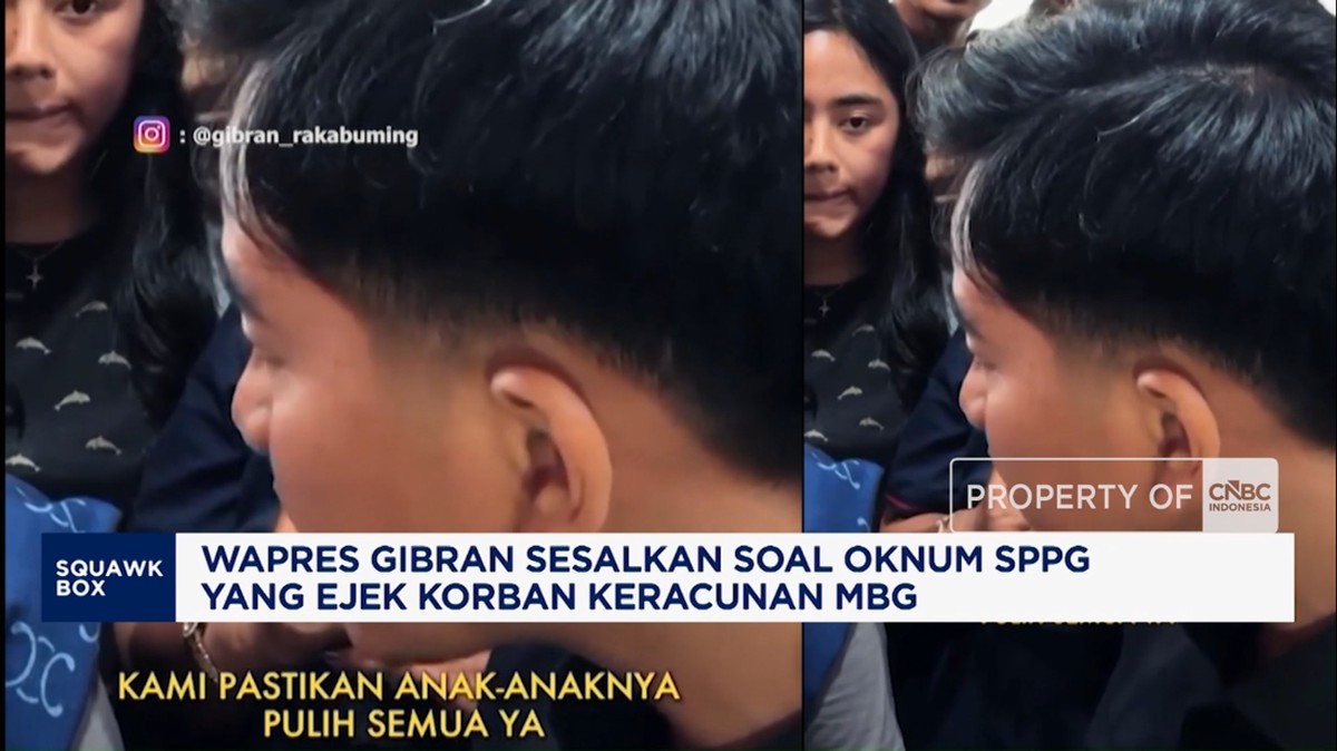 Video: Gibran Sesalkan Soal Oknum SPPG yang Ejek Korban Keracunan MBG