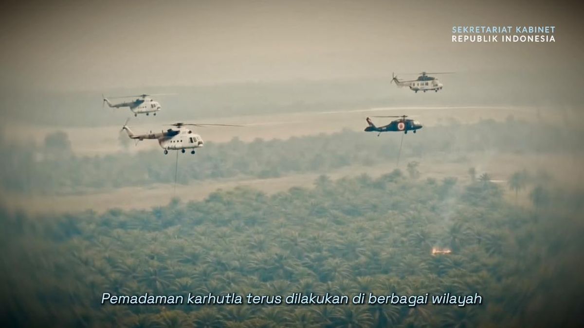 Seskab: 64 Pesawat dan 54 Ribu Personel Dikerahkan Tangani Karhutla