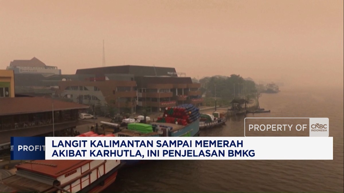 Langit Kalimantan memerah, ini penjelasan BMKG