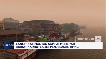 Langit Kalimantan memerah, ini penjelasan BMKG