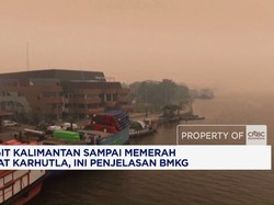 Langit Kalimantan memerah, ini penjelasan BMKG