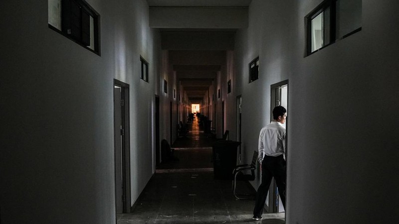 Lokasi Legend Innovation Co., Ltd., juga dikenal sebagai Meun Chey Commercial City atau Legend Park, yang terkait dengan operasi penipuan daring dan pelanggaran kerja paksa, di desa Tbong Wat, komune Krabao, distrik Komchay Mea, provinsi Prey Veng, Kamboja, Senin (21/9/2026). (REUTERS/Soveit Yarn)
