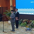 Menteri Keuangan, Suahasil Nazara melantikan Pejabat di Lingkungan Kementerian Keuangan, Jakarta, Senin (21/9/2026). (CNBC Indonesia/Robertus Andrianto Serin)