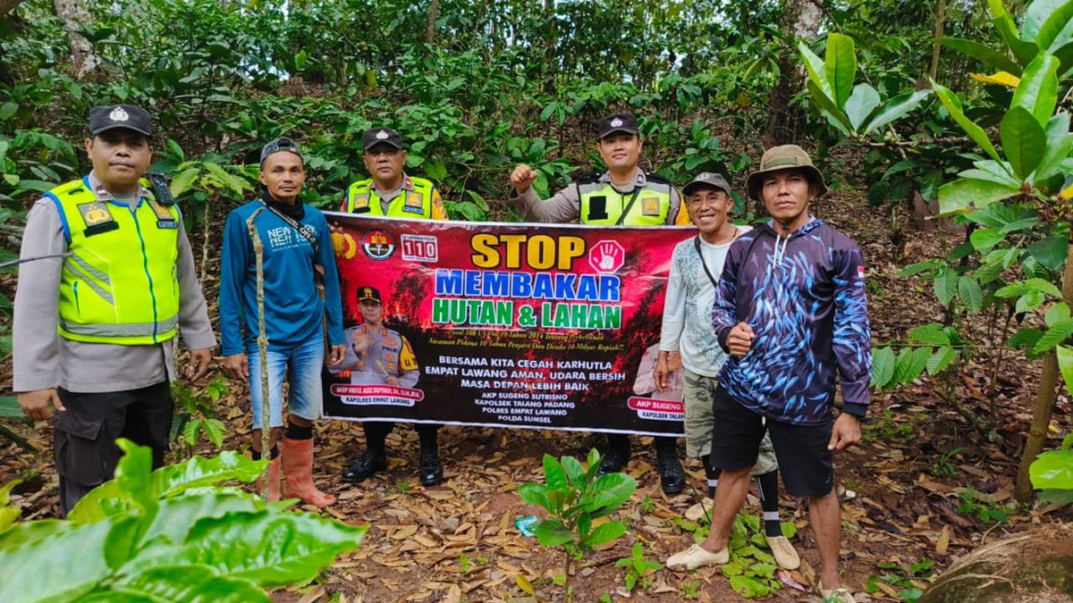 Perkuat Mitigasi Karhutla, Polda Sumsel Masifkan Patroli &amp; Sosialisasi