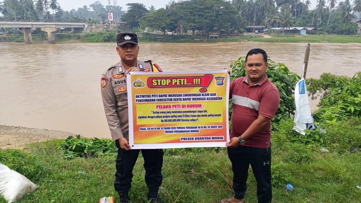 Polres Kuansing Gencar Sosialisasi Maklumat Larangan Penambangan Emas Ilegal