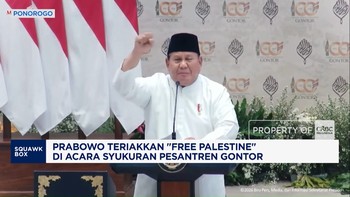 Prabowo Teriakkan "Free Palestine" di Tengah Acara Gontor