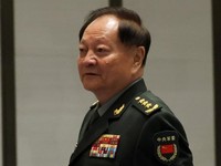 FILE PHOTO: Chinese Central Military Commission (CMC) Vice Chairman Zhang Youxia arrives for a group photo session before the opening ceremony of the Western Pacific Naval Symposium in Qingdao, Shandong province, China April 22, 2024. REUTERS/Florenc