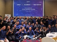 CommiT Indonesia bersama Transvision Hospitality menggelar gathering di The Trans Luxury Hotel Bandung, Jumat (18/9/2026). Acara tersebut mengusung tema "Connect, Collaborate, Grow Together". (Dok. Transvision)