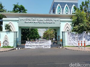 2 Hari Kampus UINSA Disegel, Mahasiswa Siapkan Demo Lanjutan