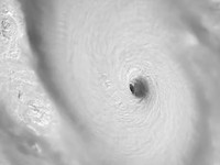 Citra satelit memperlihatkan Badai Polo sebagai badai Kategori 5 pada Selasa (22/9/2026). (Dok. CIRA/CSU & NOAA)