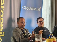 Country Director, CloudMile Indonesia, Gilland Cardindo dalam CloudMile Media Roundtable di Jakarta, Rabu (23/9/2026). (CNBC Indonesia/Intan Rakhmayanti)