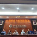 Gubernur Bank Indonesia, Destry Damayanti saat menyampaikan Hasil Rapat Dewan Gubernur Bulan September 2026 di Gedung Bank Indonesia, Jakarta, Rabu (23/9/2026). (CNBC Indonesia/Muhammad Sabki)