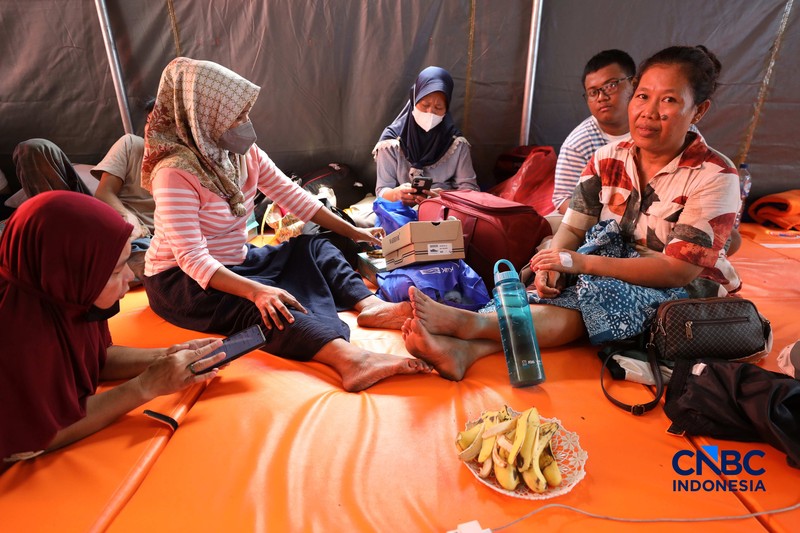 Kondisi pasca kebakaran yang melanda kawasan Kebayoran Lama, Jakarta Selatan, Rabu (23/9/2026). (CNBC Indonesia/Tri Susilo)