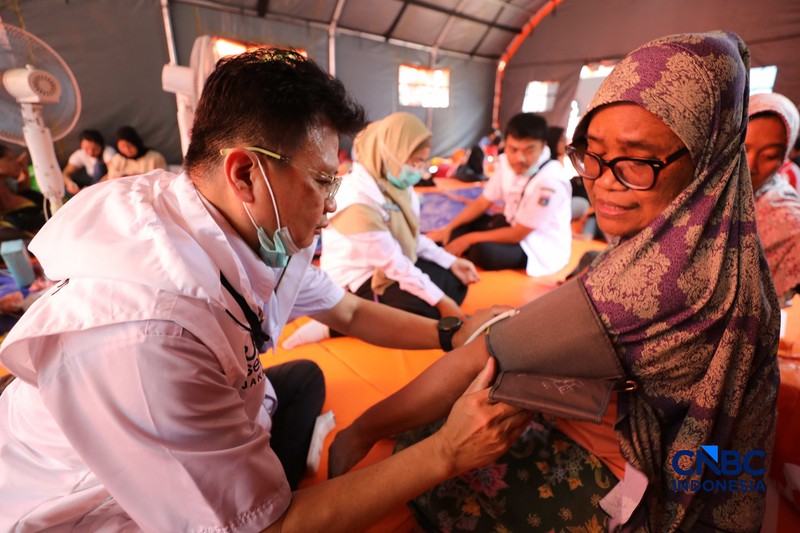 Kondisi pasca kebakaran yang melanda kawasan Kebayoran Lama, Jakarta Selatan, Rabu (23/9/2026). (CNBC Indonesia/Tri Susilo)