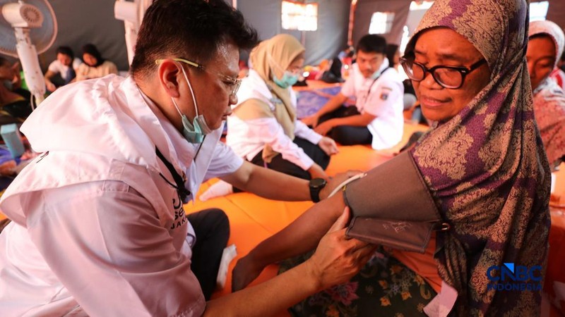 Kondisi pasca kebakaran yang melanda kawasan Kebayoran Lama, Jakarta Selatan, Rabu (23/9/2026). (CNBC Indonesia/Tri Susilo)
