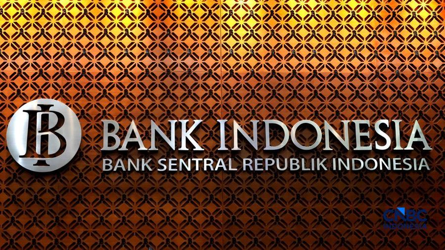 Logo Bank Indonesia (BI). (CNBC Indonesia/Muhammad Sabki)