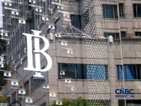 Logo Bank Indonesia (BI). (CNBC Indonesia/Muhammad Sabki)