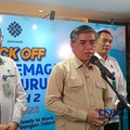 Menteri Ketenagakerjaan (Menaker) Yassierli saat konferensi pers di Gedung Vokasi Kemnaker, Jakarta, Rabu (23/9/2026). (CNBC Indonesia/Martyasari Rizky)