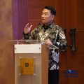 Moeldoko kembali terpilih sebagai Ketum Periklindo dalam Musyawarah Nasional (Munas) Periklindo 2026 yang digelar di Jakarta, Selasa (22/9/2026). (CNBC Indonesia/Ferry Sandi)