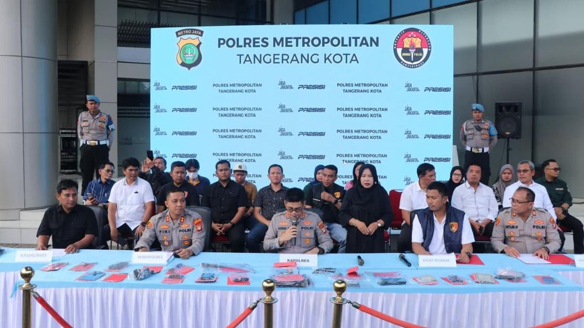 Polrestro Tangerang Kota Tangkap 38 Tersangka Curanmor, 33 Motor Disita