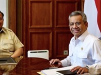 Presiden Prabowo Subianto dan Menteri Keuangan Suahasil Nazara. (Dok. kemenkeu.go.id)