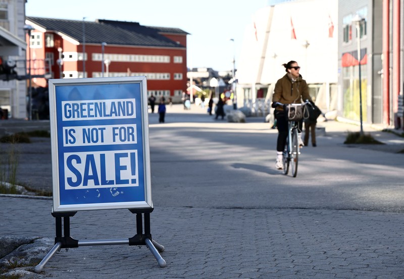 Kawasan pelabuhan lama di Nuuk, Greenland, pada 22 September 2026. (Tangkapan Layar Video Reuters/)