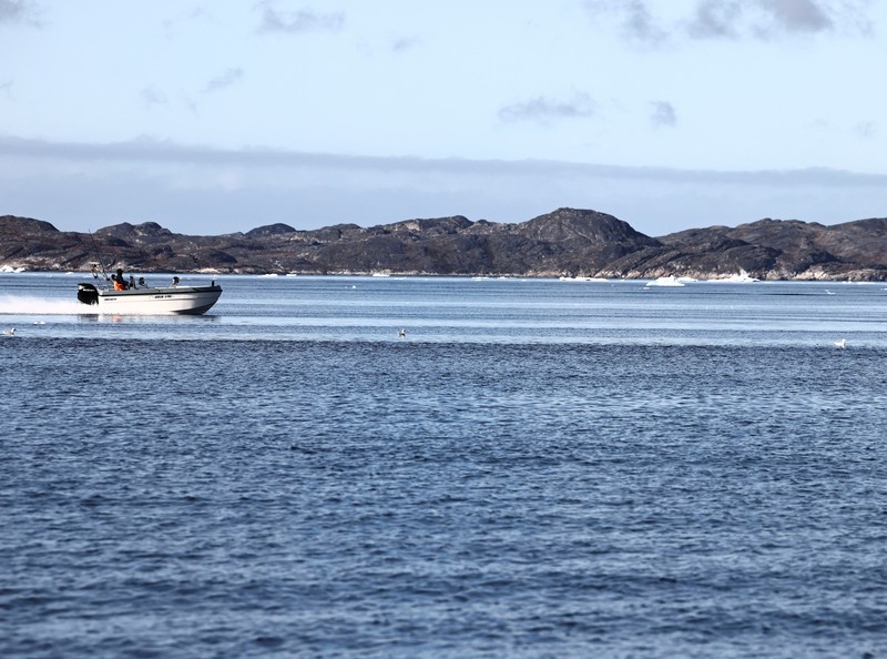 Kawasan pelabuhan lama di Nuuk, Greenland, pada 22 September 2026. (Tangkapan Layar Video Reuters/)