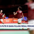 Tim Bulutangkis Putri RI Bawa Pulang Medali Perunggu