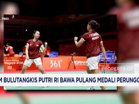 Tim Bulutangkis Putri RI Bawa Pulang Medali Perunggu