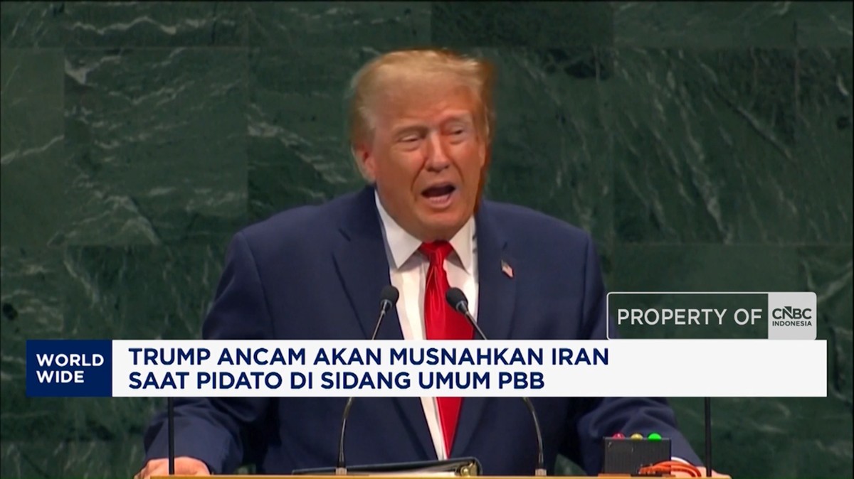 Video: Trump Ancam Akan Musnahkan Iran Saat Pidato di Sidang Umum PBB