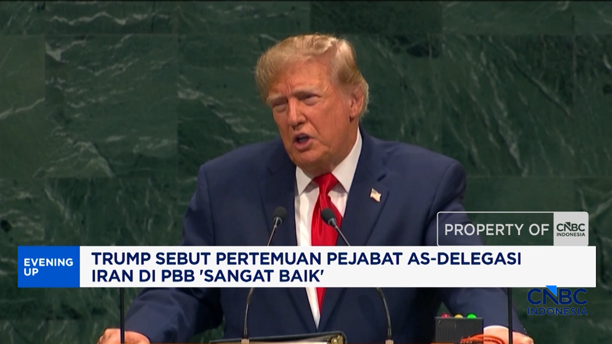 Trump Sebut Pertemuan Pejabat As-Delegasi Iran di PBB 'Sangat Baik'