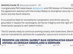 UE Sambut Baik Kesepakatan Keamanan AS dengan Greenland-Denmark