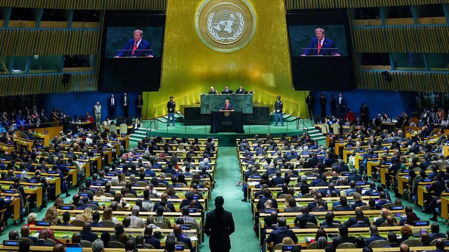US President Donald Trump addresses the 81st United Nations General Assembly at UN headquarters in New York City, US, September 22, 2026.  REUTERS/MIKE SEGAR