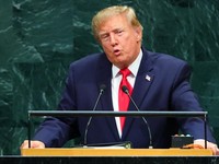 US President Donald Trump addresses the 81st United Nations General Assembly at UN headquarters in New York City, US, September 22, 2026.  REUTERS/MIKE SEGAR