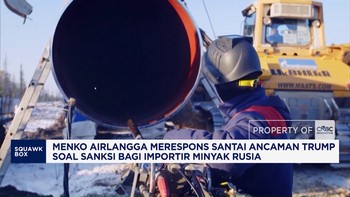 Airlangga Santai Tanggapi Ancaman Trump soal Sanksi Minyak Rusia