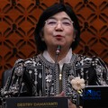 Gubernur BI Destry Damayanti dalam Konferensi Pers Sinergi Kebijakan Moneter & Fiskal di Ruang Konferensi Pers, Gedung Thamrin Lantai 1, Bank Indonesia, Jakarta Pusat, Kamis (24/9/2026). (CNBC Indonesia/Muhamad Sabki)