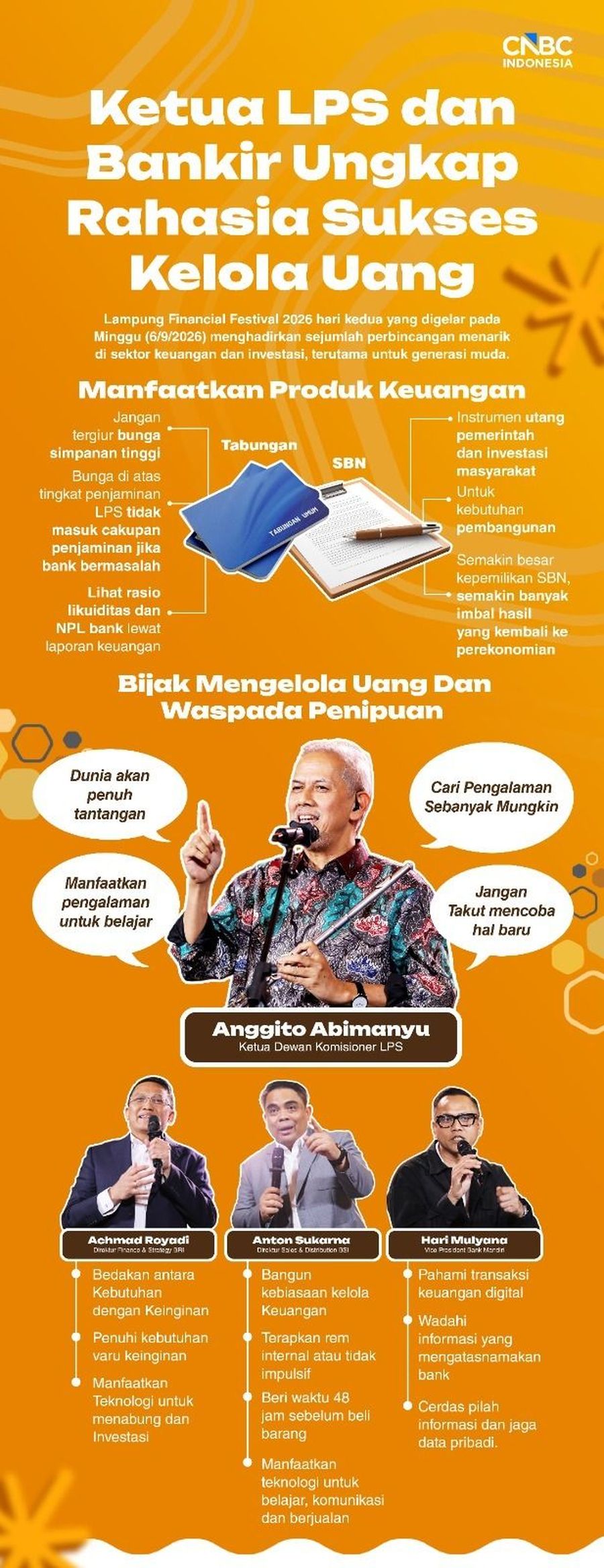 Ketua LPS dan Bankir Ungkap Rahasia Sukses Kelola Uang