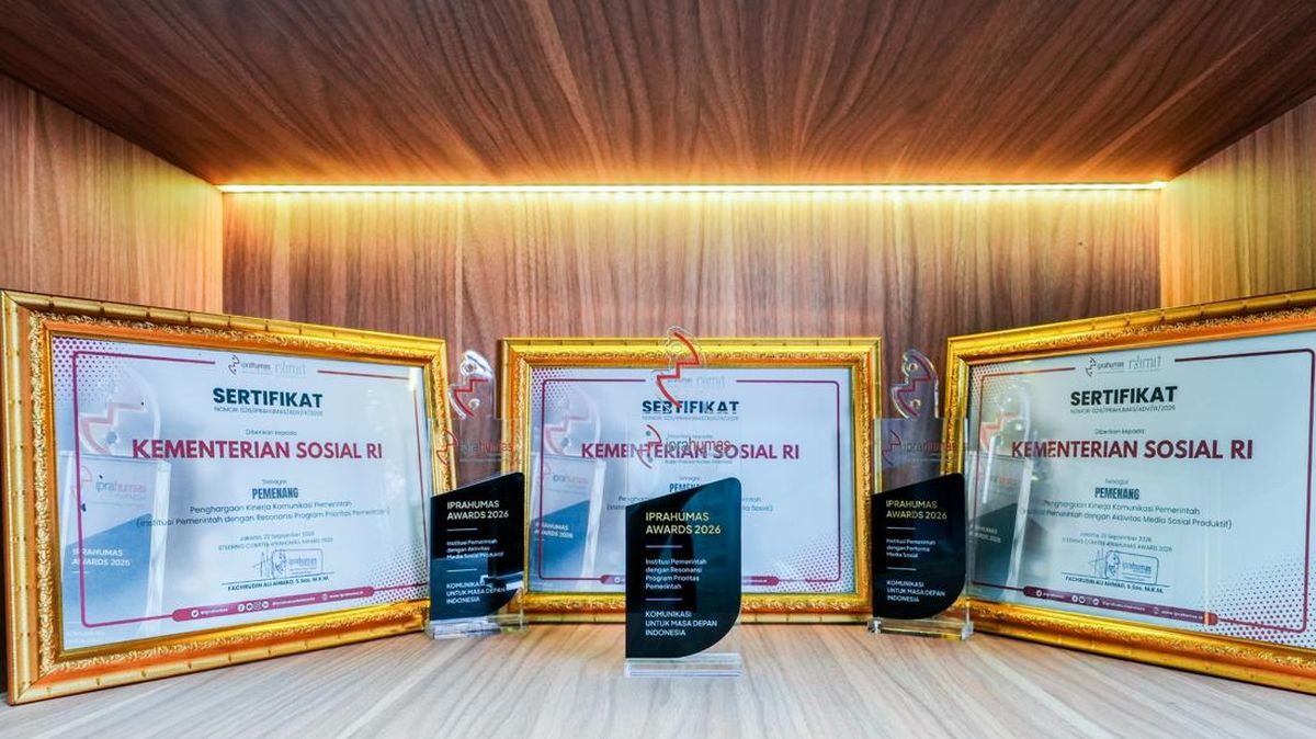Kemensos Sabet Tiga Penghargaan di Ajang Iprahumas Award 2026