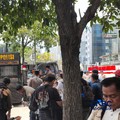 Menjelang aksi buruh sejumlah kepolisian berjaga di depan gedung Bank UOB, Jakarta, Kamis (24/9/2026). (CNBC Indonesia/Emir Yanwardhana) Foto: Menjelang aksi buruh sejumlah kepolisian berjaga di depan gedung Bank UOB, Jakarta, Kamis (24/9/2026). (CNB