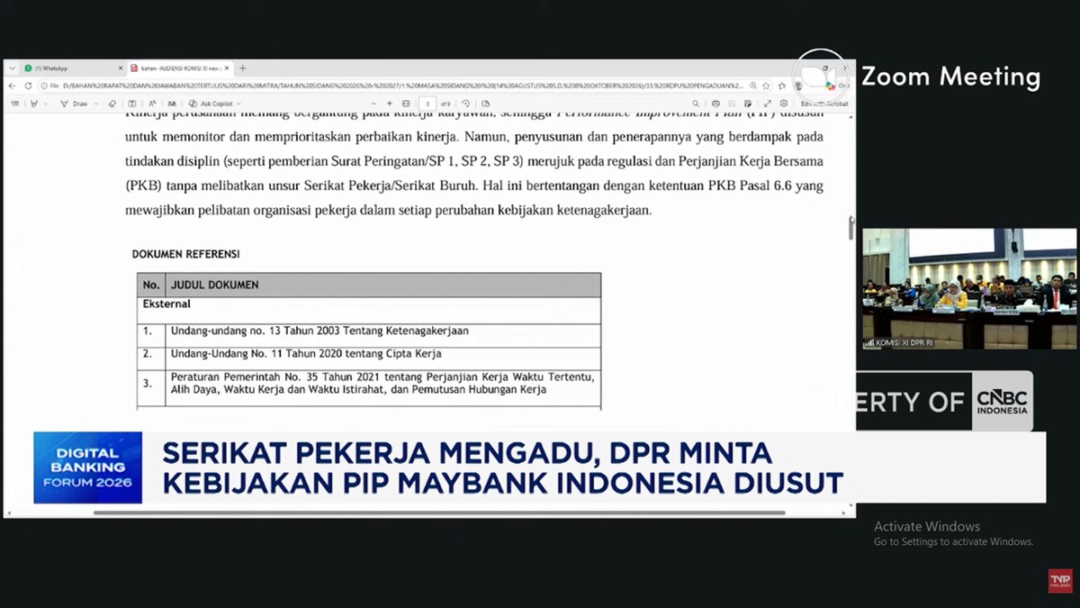 Video: Serikat Pekerja Mengadu, DPR Minta PIP Maybank Indonesia Diusut
