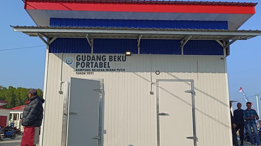 Suasana Kampung Nelayan Merah Putih (KNMP) Tongke-tongke di Kabupaten Sinjai, Sulawesi Selatan, Kamis (24/9/2026).