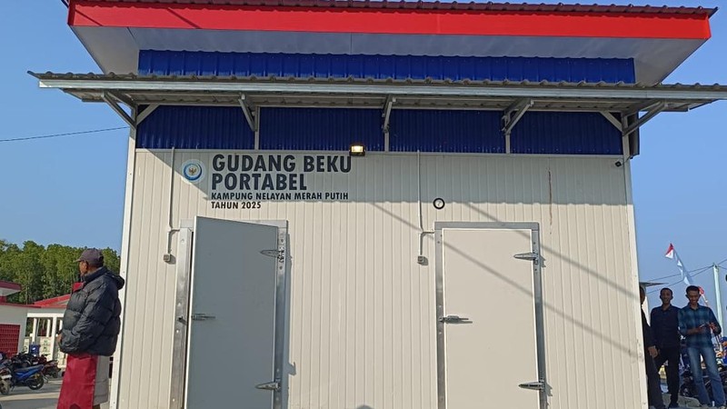 Suasana Kampung Nelayan Merah Putih (KNMP) Tongke-tongke di Kabupaten Sinjai, Sulawesi Selatan, Kamis (24/9/2026).