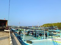 Suasana Kampung Nelayan Merah Putih (KNMP) Tongke-tongke di Kabupaten Sinjai, Sulawesi Selatan, Kamis (24/9/2026). (CNBC Indonesia/Martyasari Rizky)