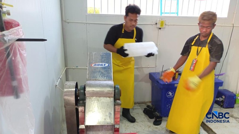 Suasana Kampung Nelayan Merah Putih (KNMP) Tongke-tongke di Kabupaten Sinjai, Sulawesi Selatan, Kamis (24/9/2026). (CNBC Indonesia/Martyasari Rizky)