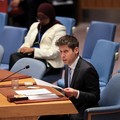 CEO OpenAI Sam Altman berbicara di hadapan Dewan Keamanan PBB dalam sesi mengenai Kecerdasan Buatan saat Sidang Majelis Umum PBB ke-81, di Markas Besar PBB di New York City, AS, pada 23 September 2026. (REUTERS/Brendan McDermid)
