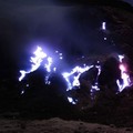 Fenomena Blue Fire di Gunung Papandayan. (Dok. Istimewa/BBKSDA Jabar via Detikcom)