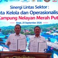 Menteri Kelautan dan Perikanan (MenKP) Sakti Wahyu Trenggono dalam Acara Sinergi Lintas Sektor: Tata Kelola dan Operasionalisasi KNMP, di KNMP Tongke-tongke, Kab. Sinjai, Sulawesi Selatan, Jumat (259/2026). (CNBC Indonesia/Martyasari Rizki)