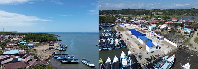 Pemandangan Pelabuhan Tongke-tongke di Kabupaten Sinjai, Sulawesi Selatan, kini mengalami perubahan signifikan. (Dok. Humas KKP)