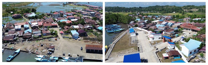 Pemandangan Pelabuhan Tongke-tongke di Kabupaten Sinjai, Sulawesi Selatan, kini mengalami perubahan signifikan. (Dok. Humas KKP)